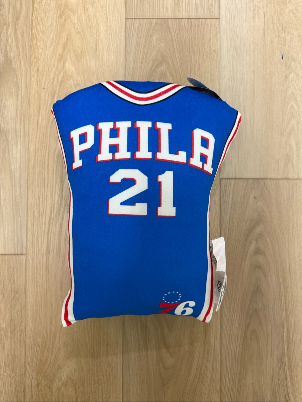 Philadelphia 76ers Joel Embiid #21 Travel Cloud Pillow Northwest NWT